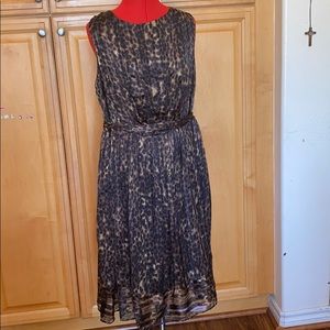 Carmen Marc Valvo leopard dress